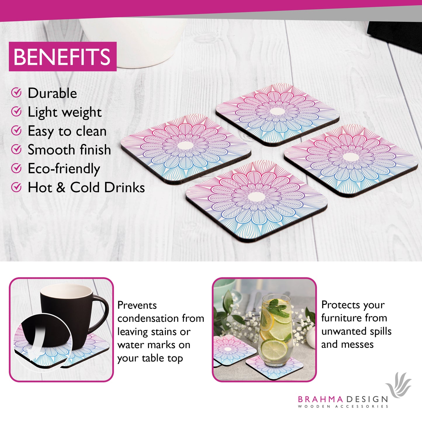 Boho Center Coaster