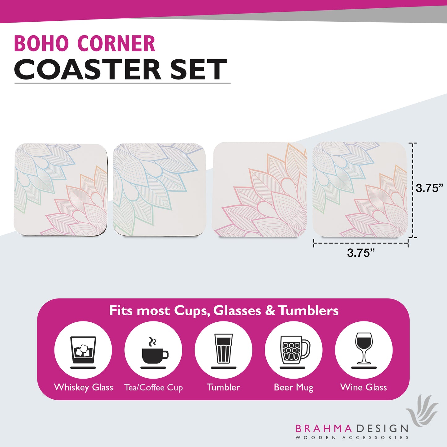 Boho Corner Coaster
