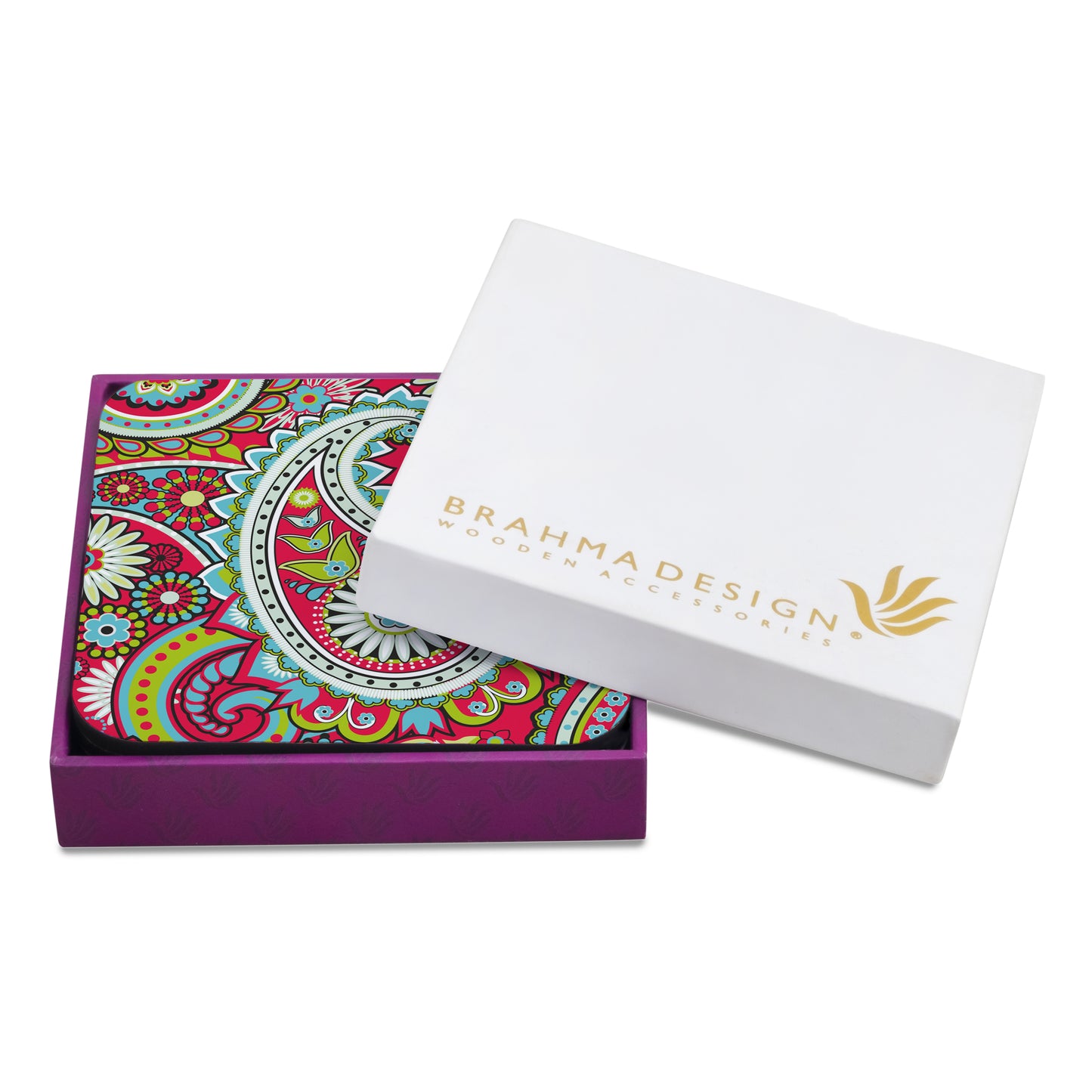 Pink Paisley Coaster