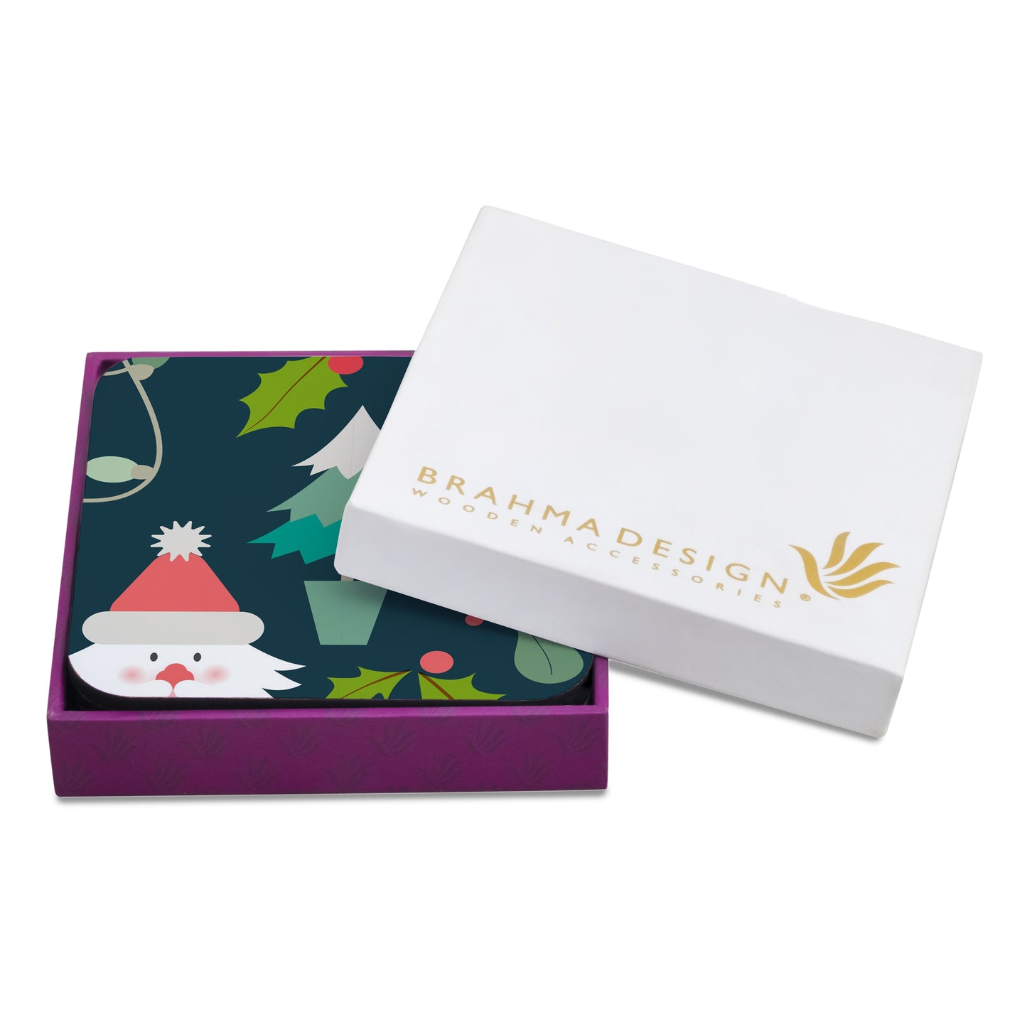 Xmas Allover2 Coaster