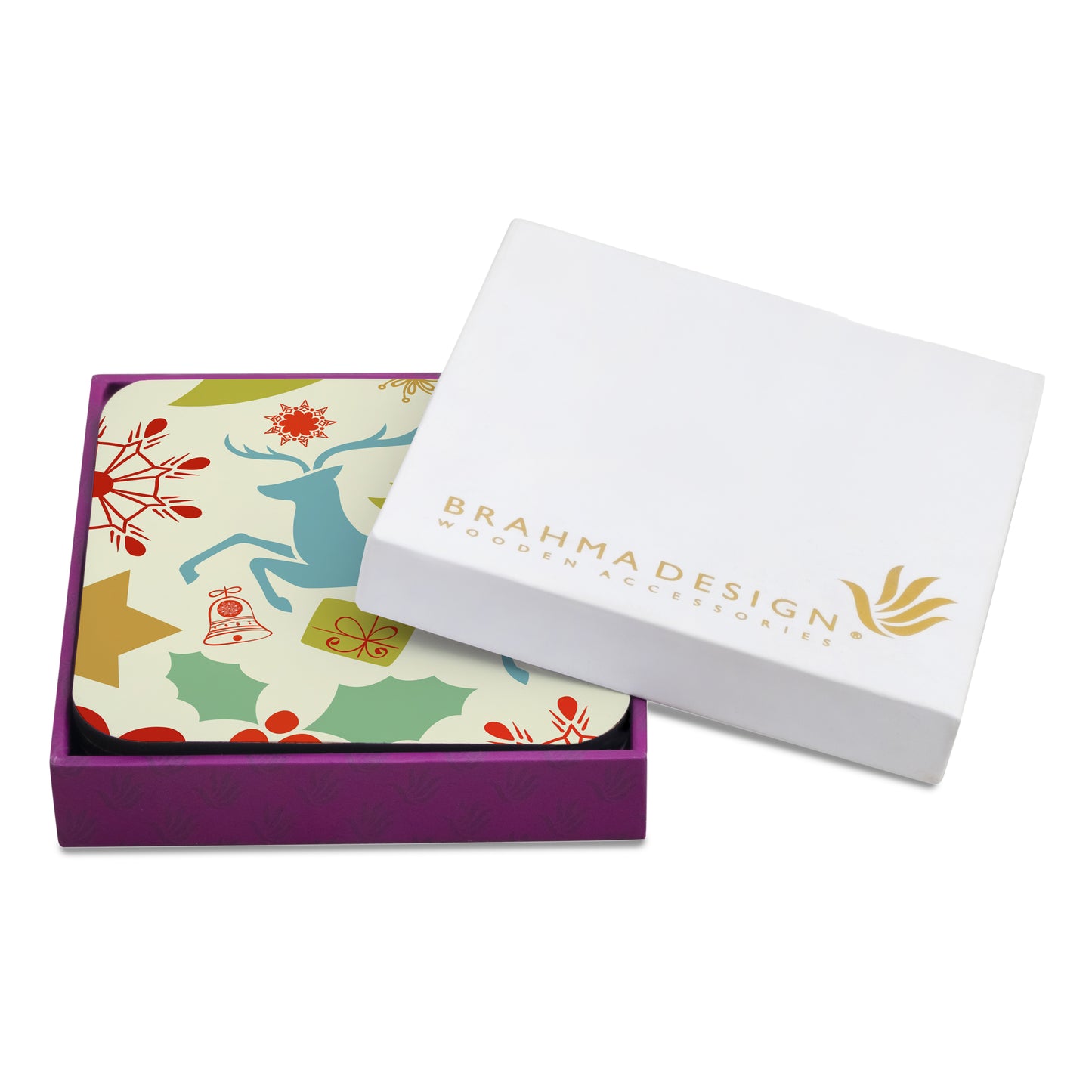 Xmas Allover3 Coaster