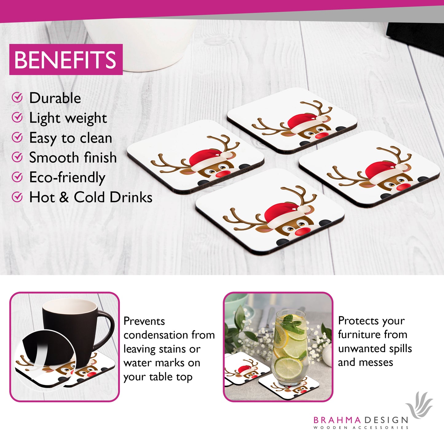 Xmas Reindeer Coaster