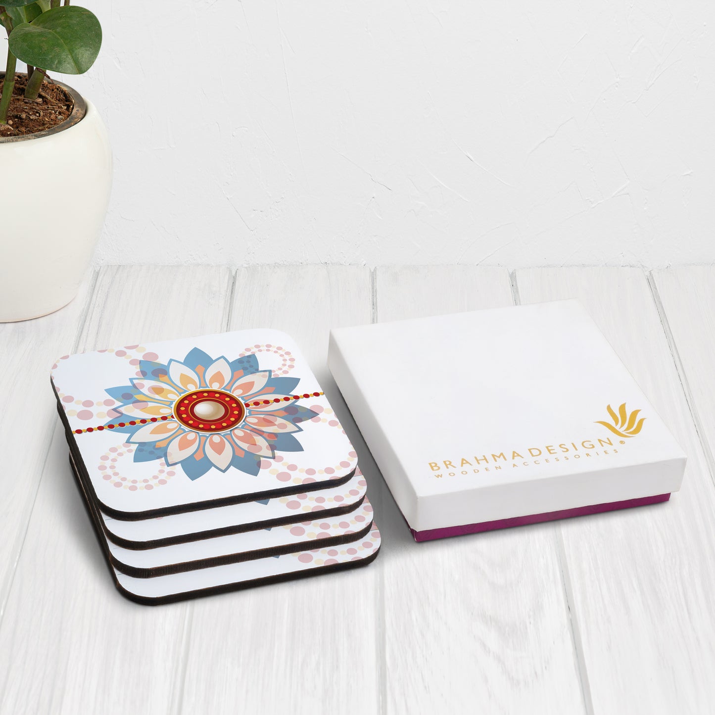 Rakhee Blue Coaster