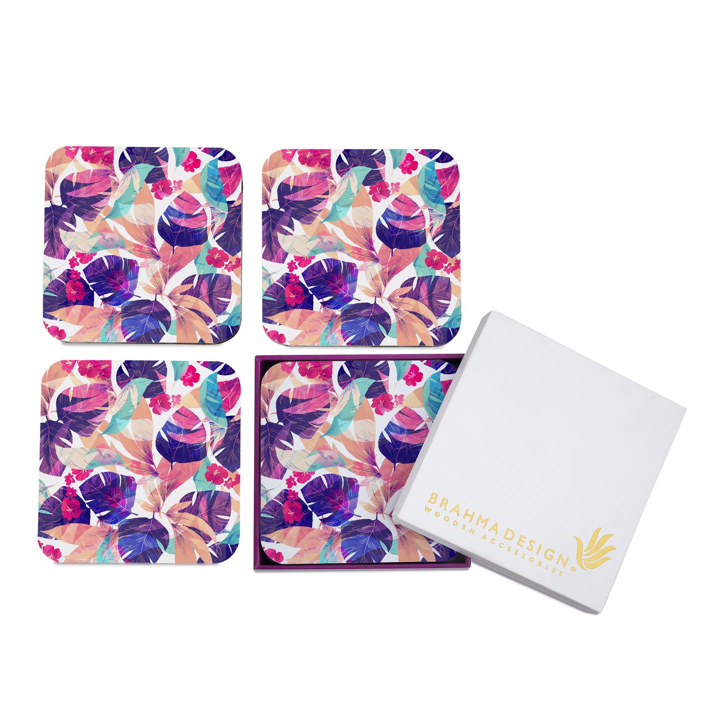 Flr Hibiscus Coaster