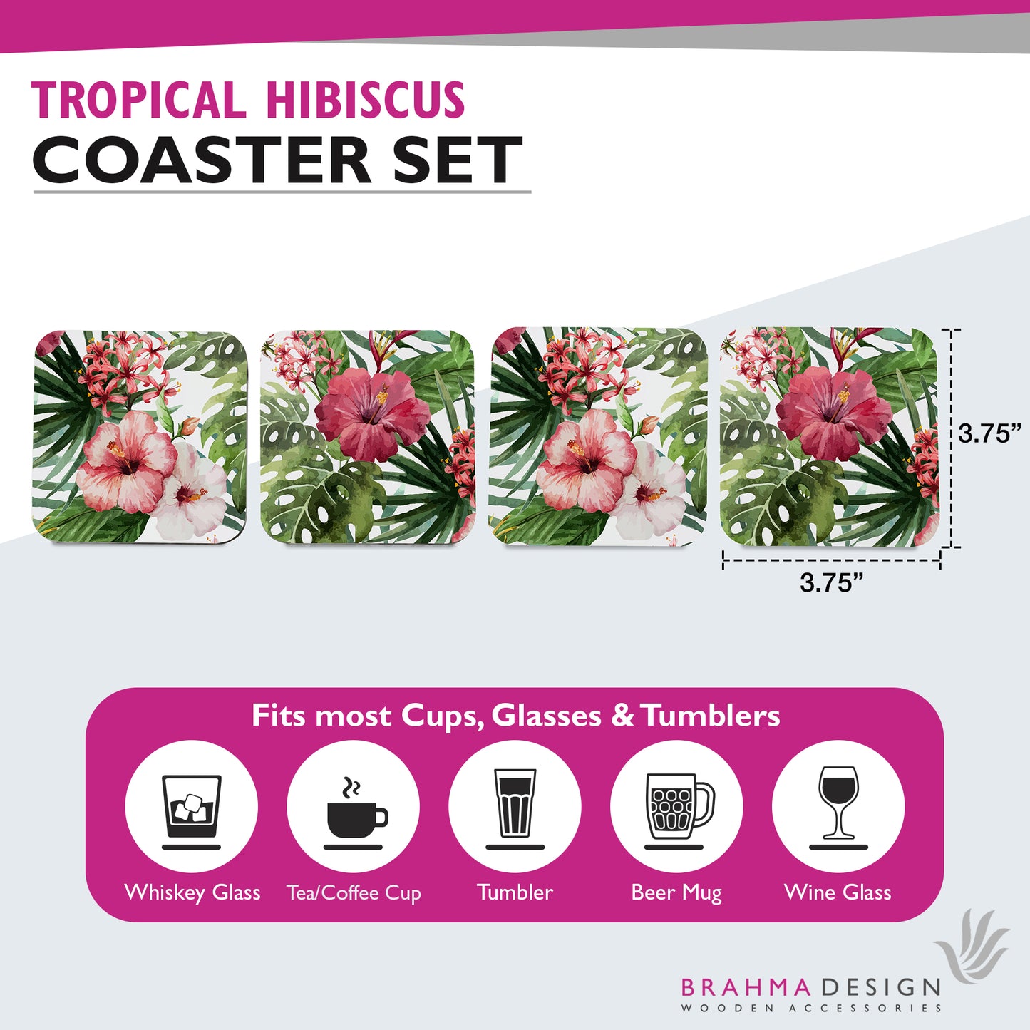 TropHibiscus Coaster