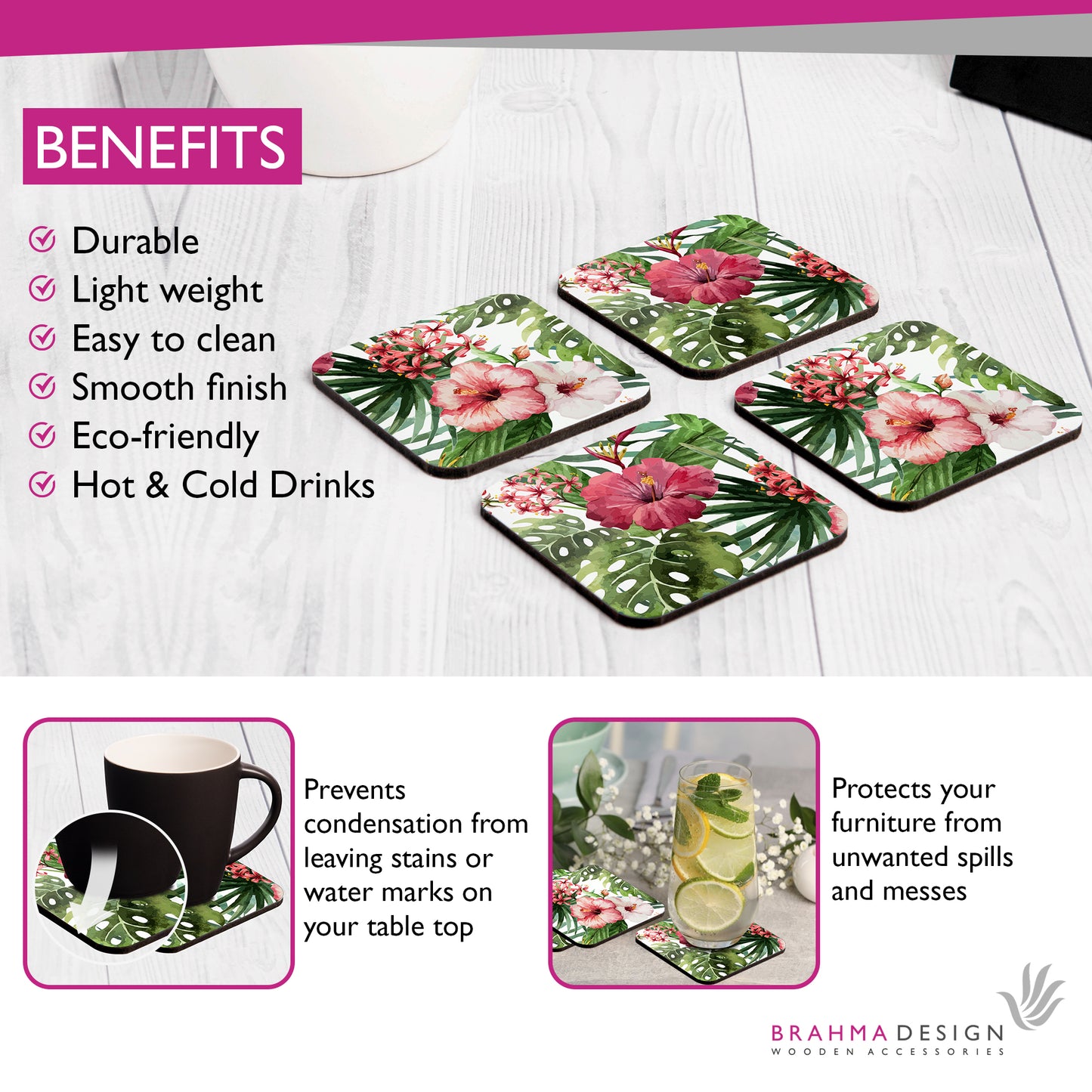 TropHibiscus Coaster