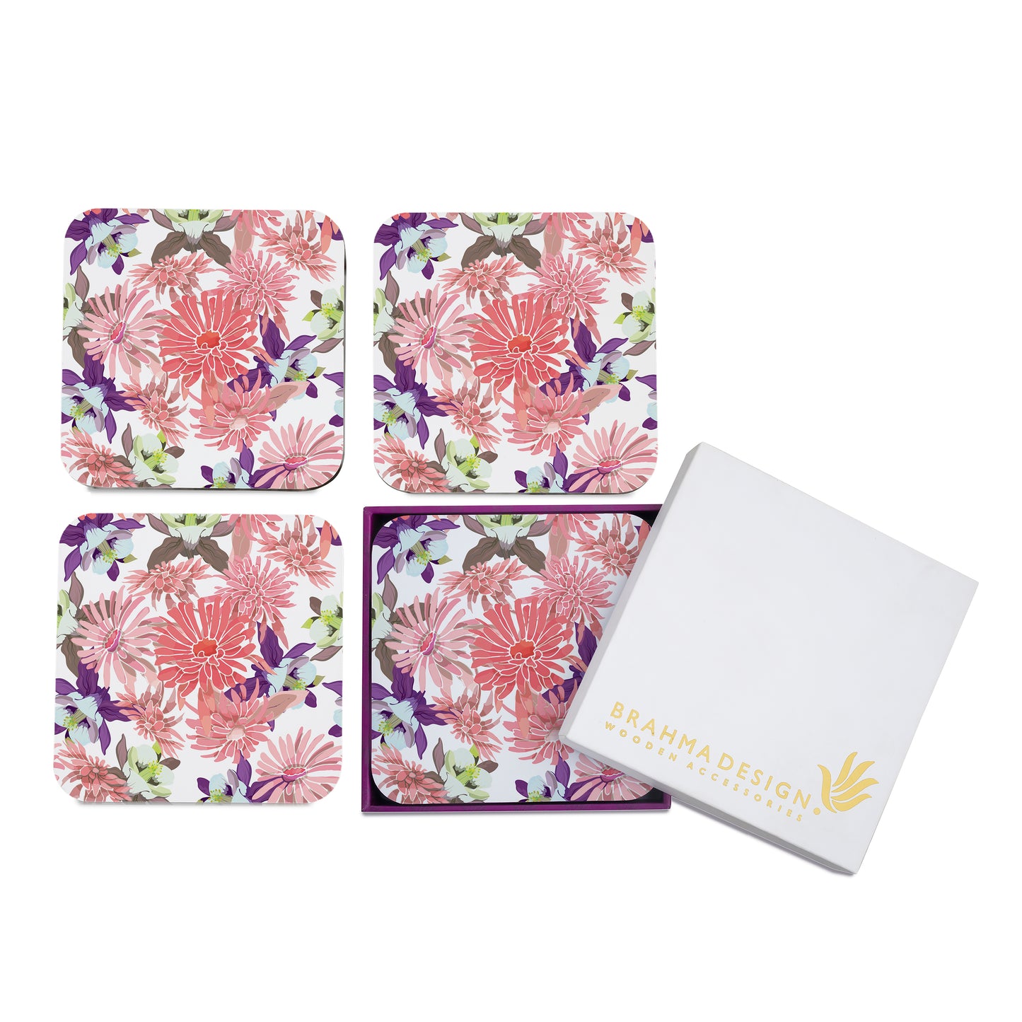 Pink Aster Coaster