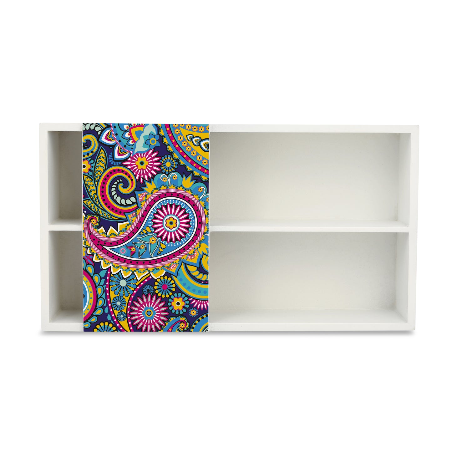 Blue Paisley Cutlery Tray