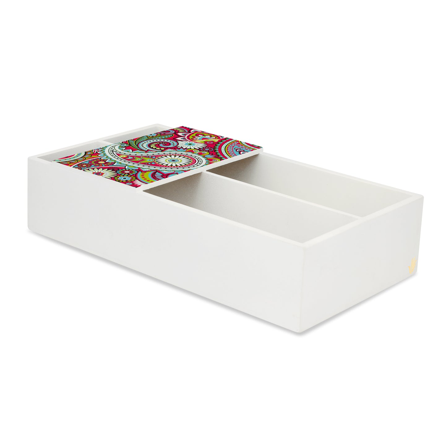 Pink Paisley Cutlery Tray