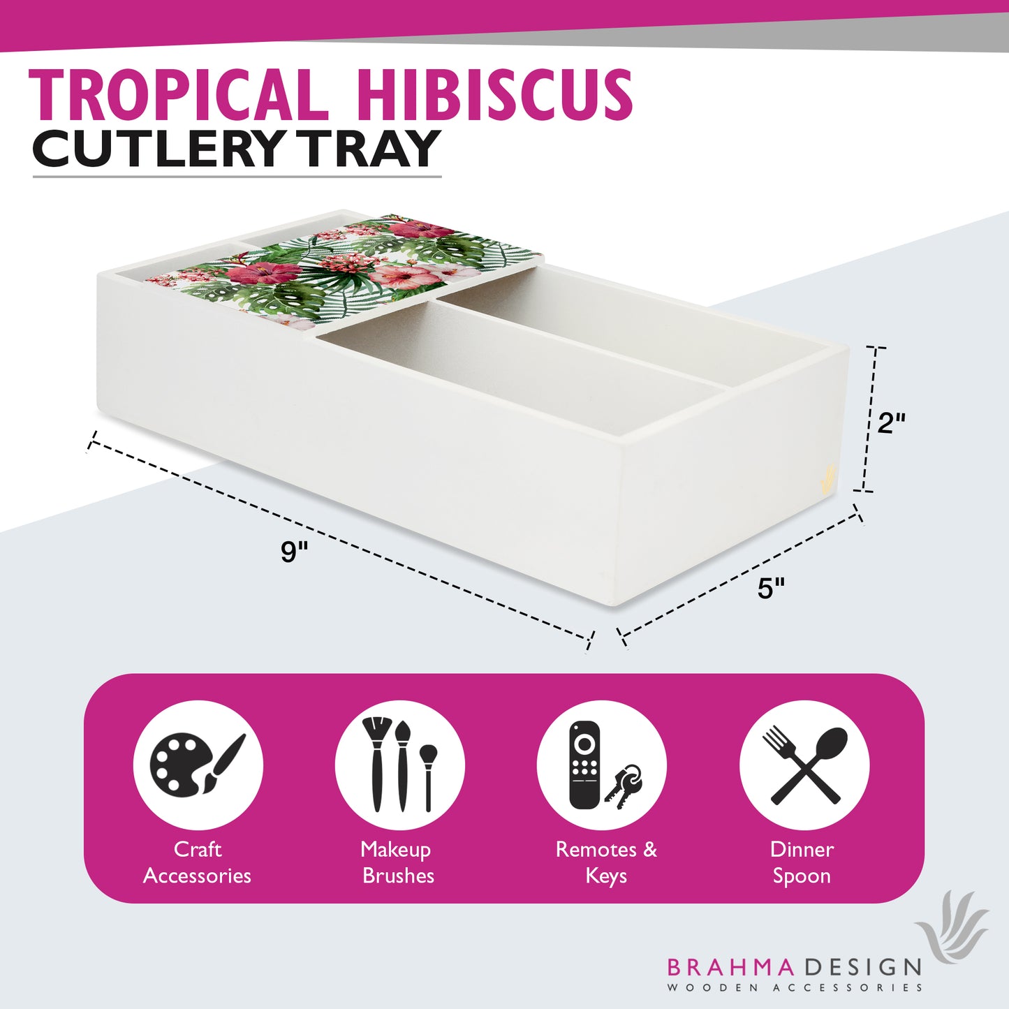 TropHibiscus Cutlery Tray