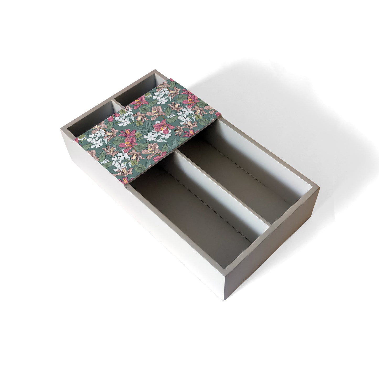 Vntg Jasmine Cutlery Tray