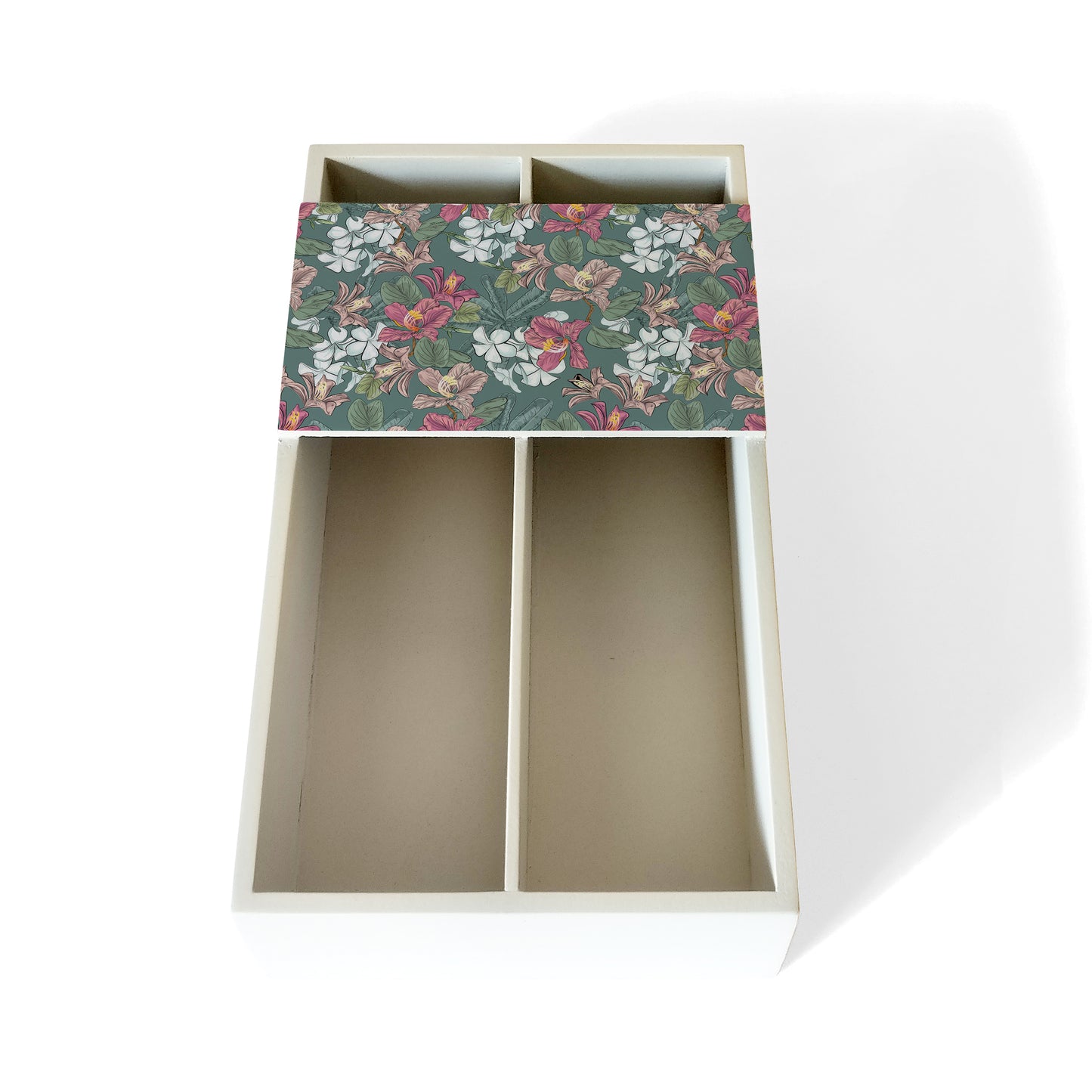 Vntg Jasmine Cutlery Tray