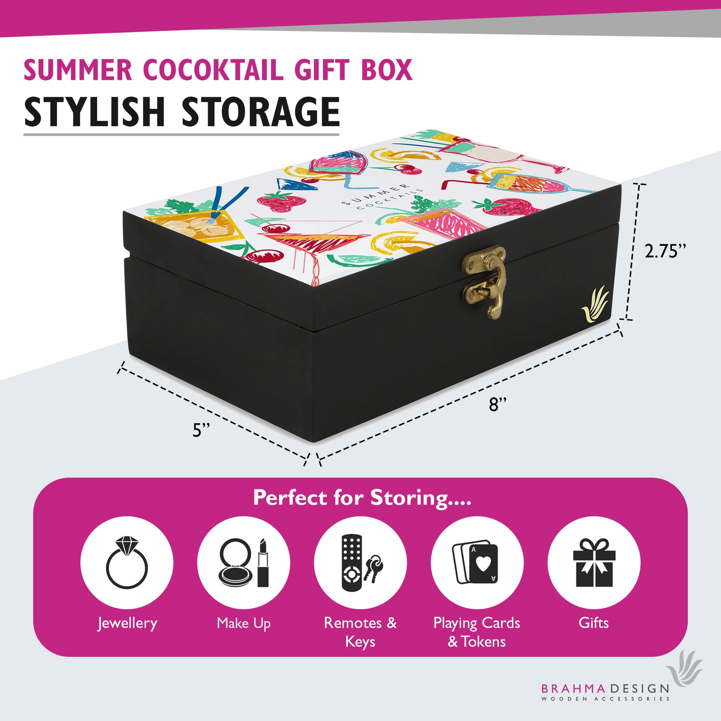 SummerCocktail Gift Box 8x5
