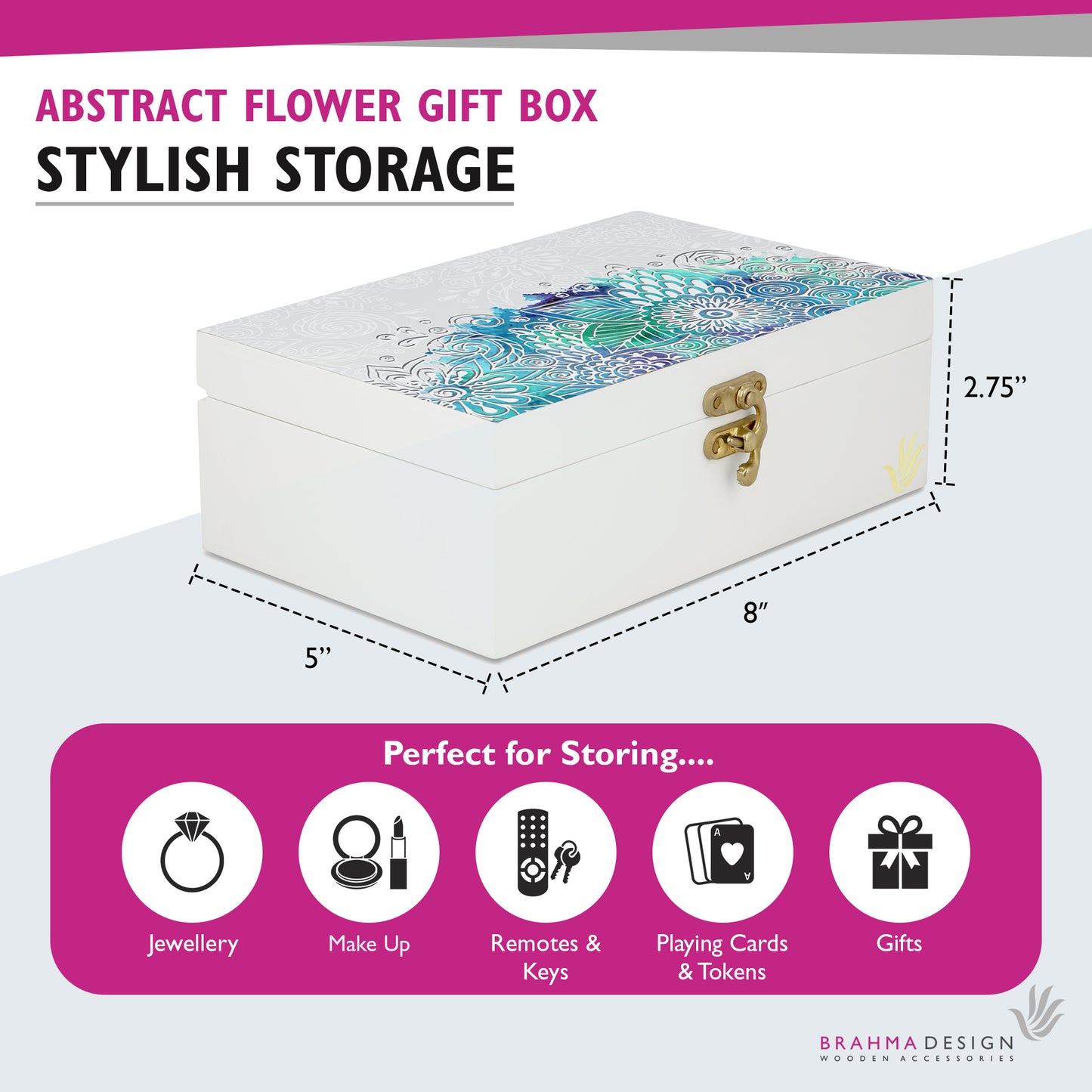 Abstract Flr Gift Box-M