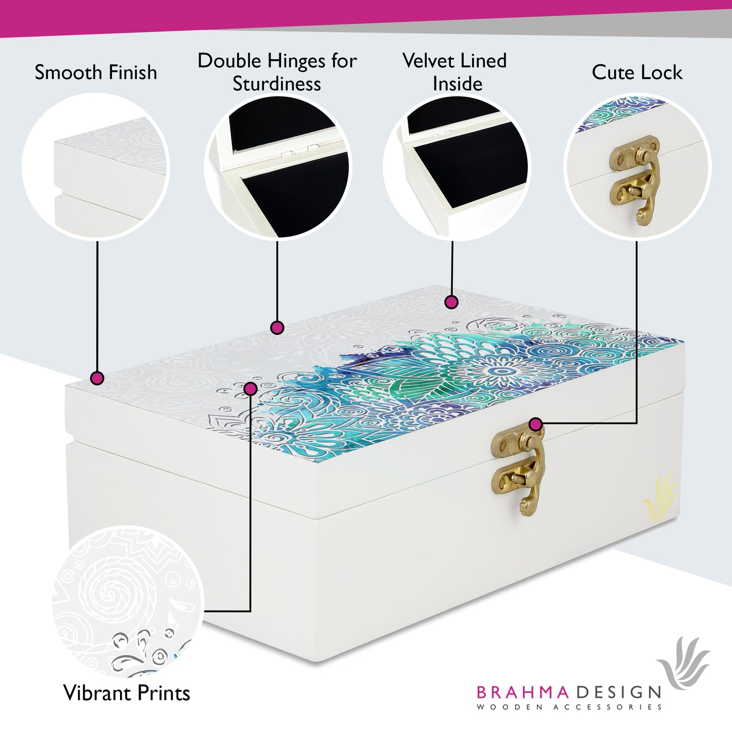 Abstract Flr Gift Box-M