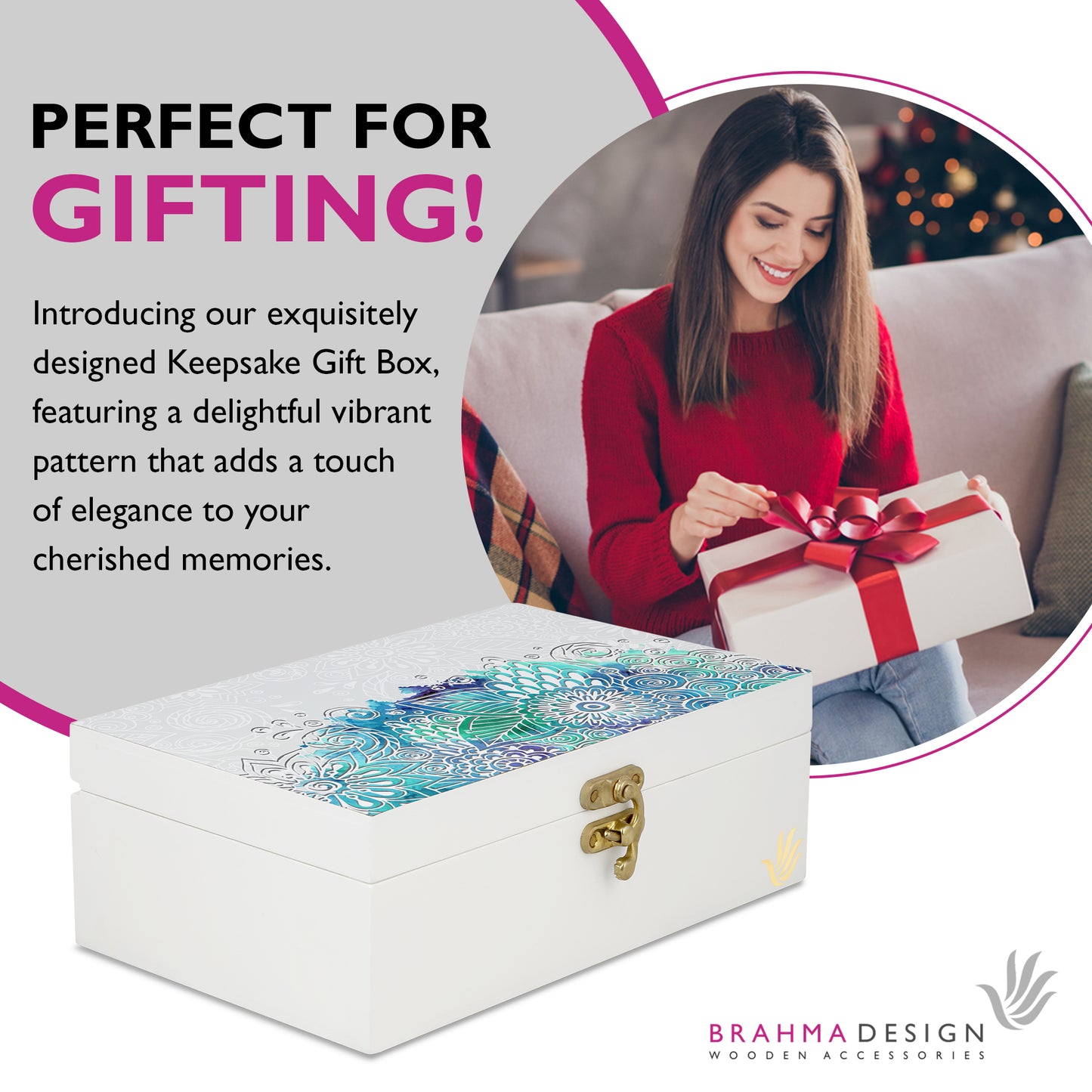 Abstract Flr Gift Box-M