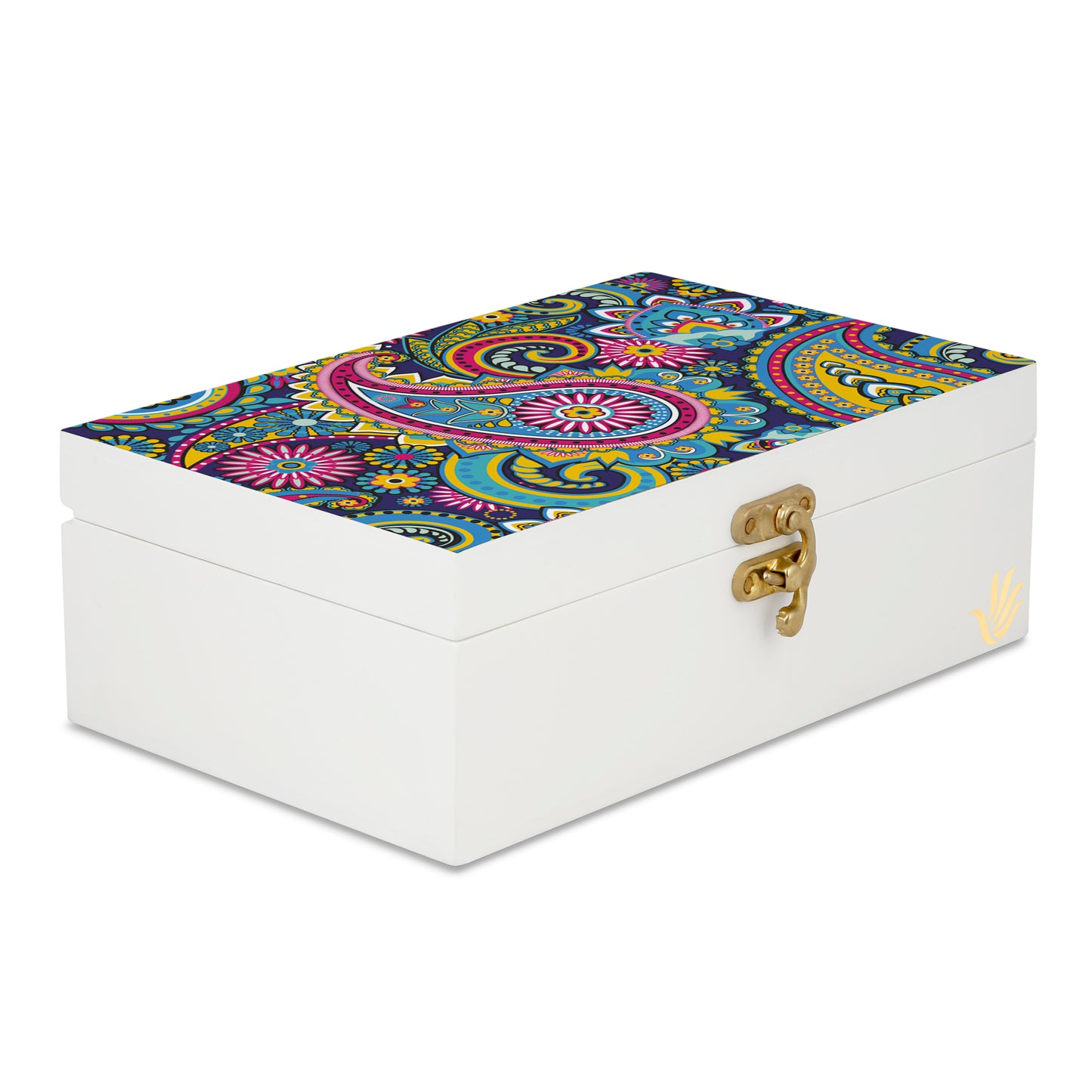 Blue Paisley Gift Box-M