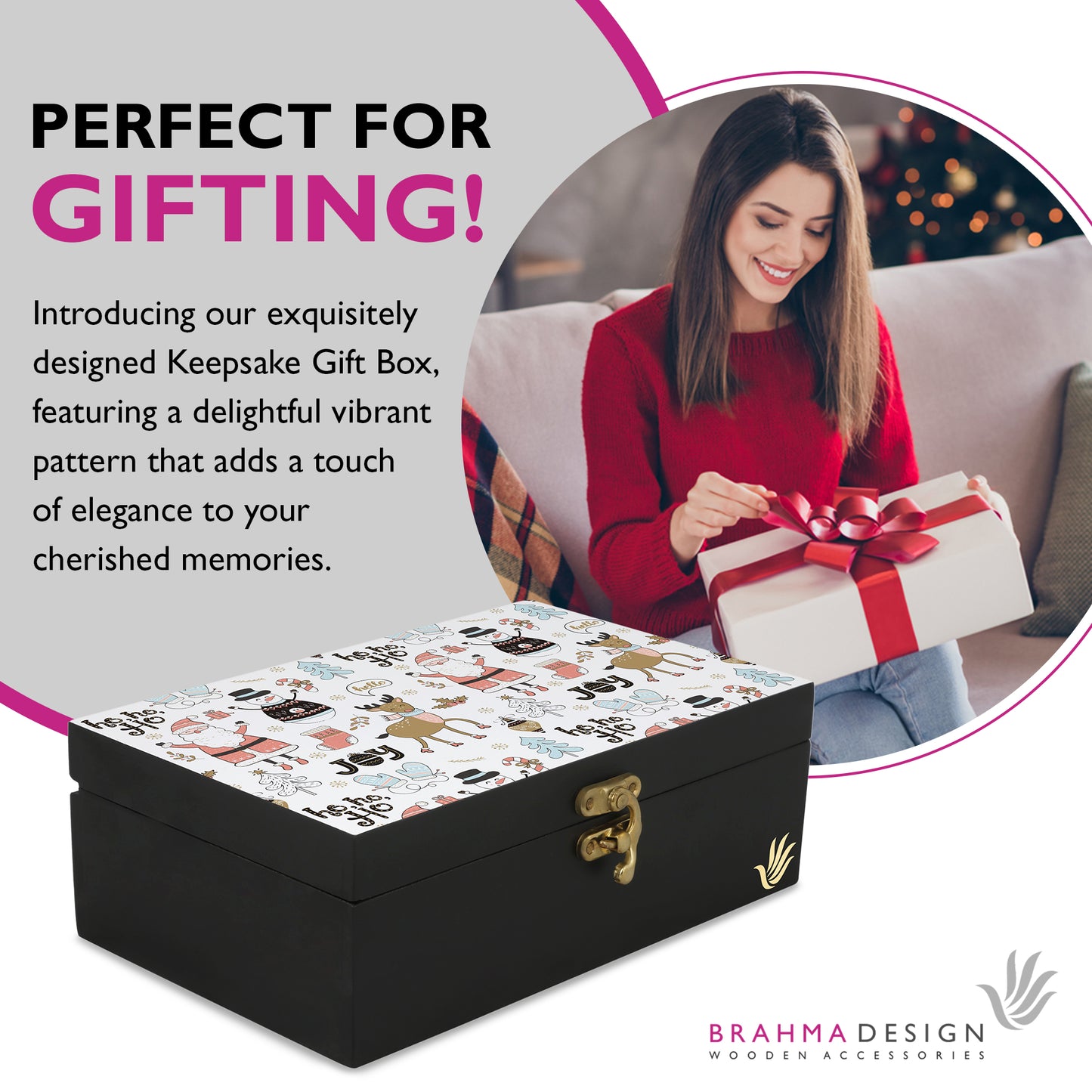 Xmas Allover Gift Box-M
