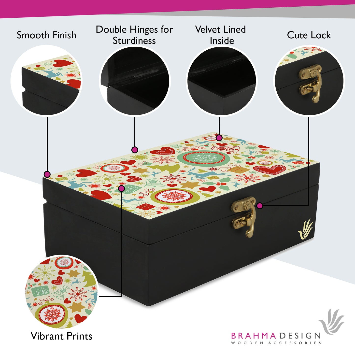 Xmas Allover3 Gift Box-M