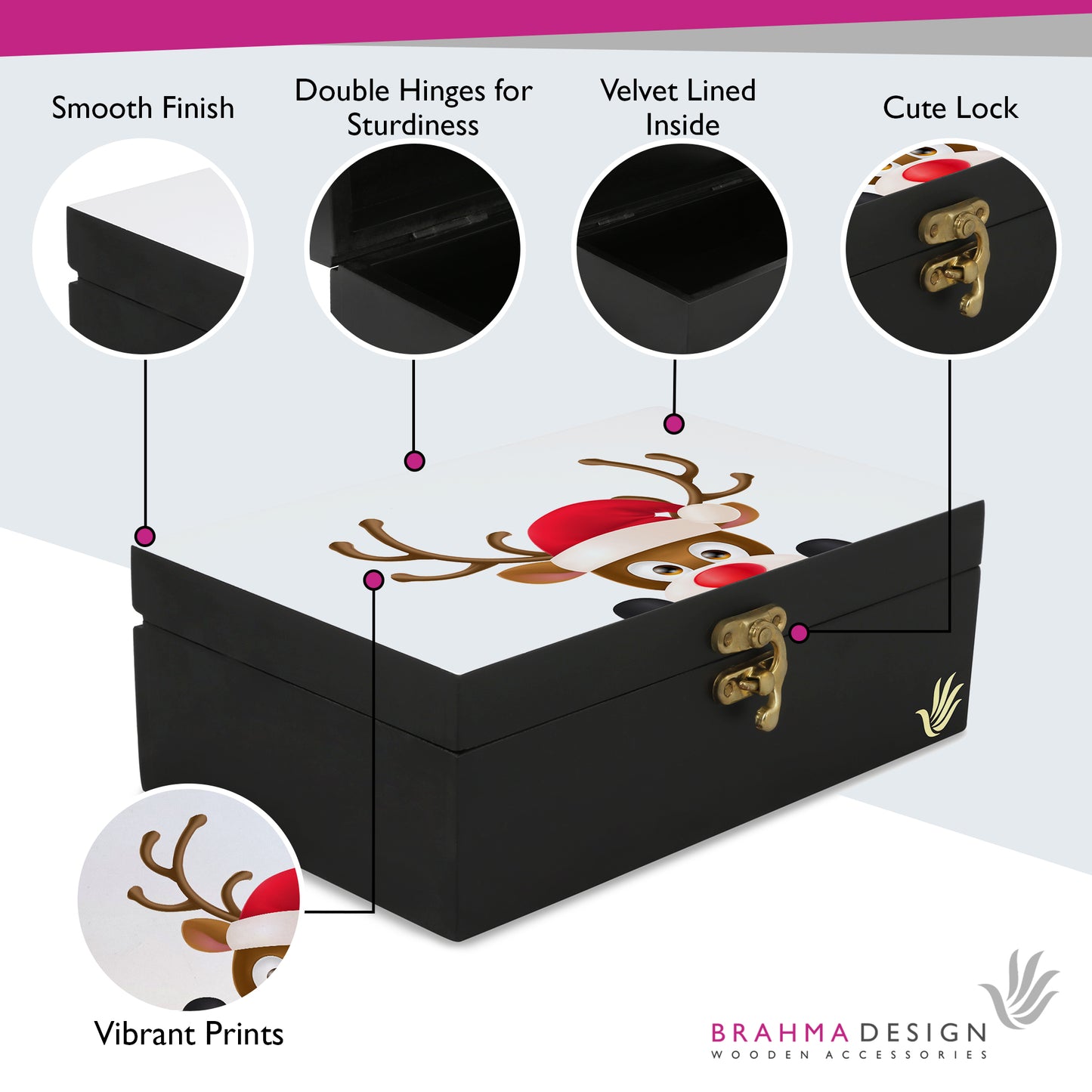 Xmas Reindeer Gift Box-M