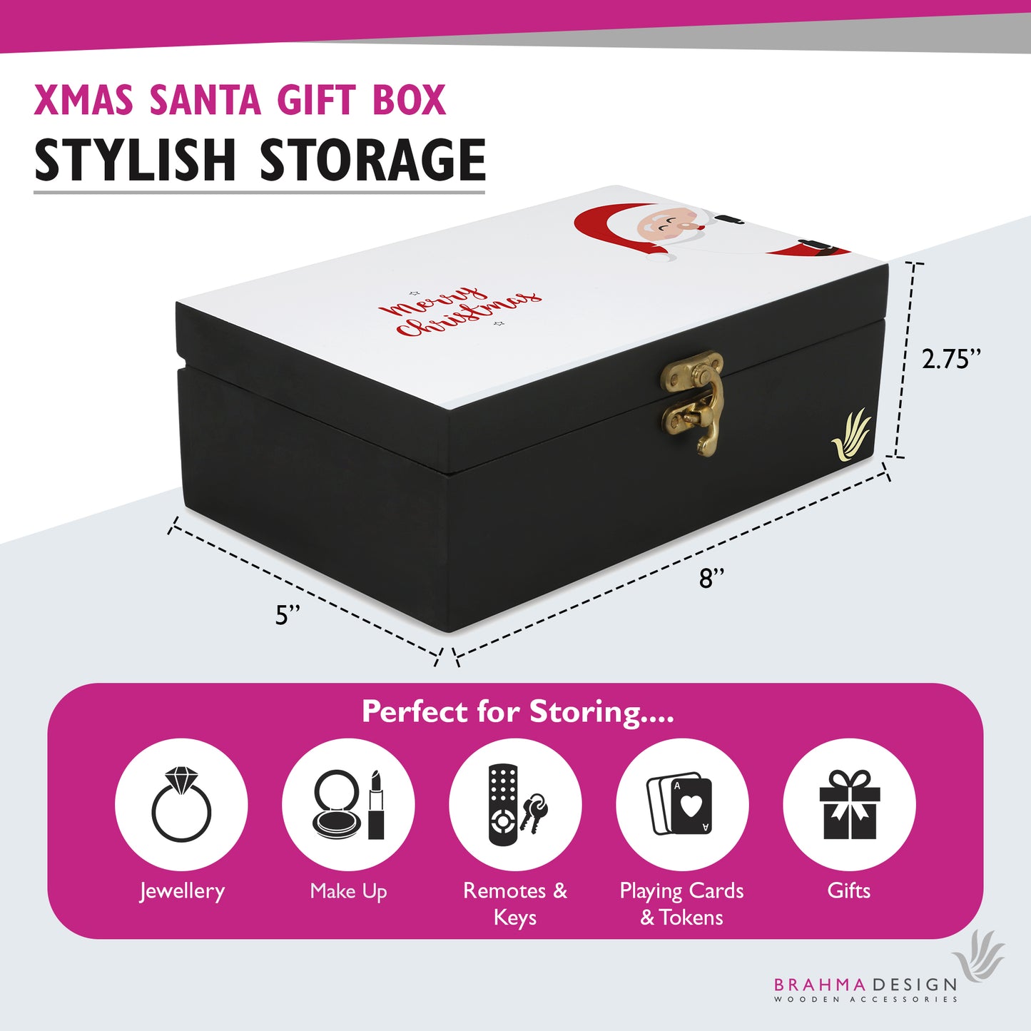 Xmas Santa Gift Box-M