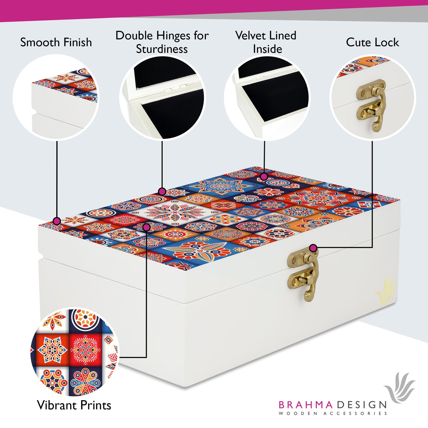 Floral Tiles Gift Box-M