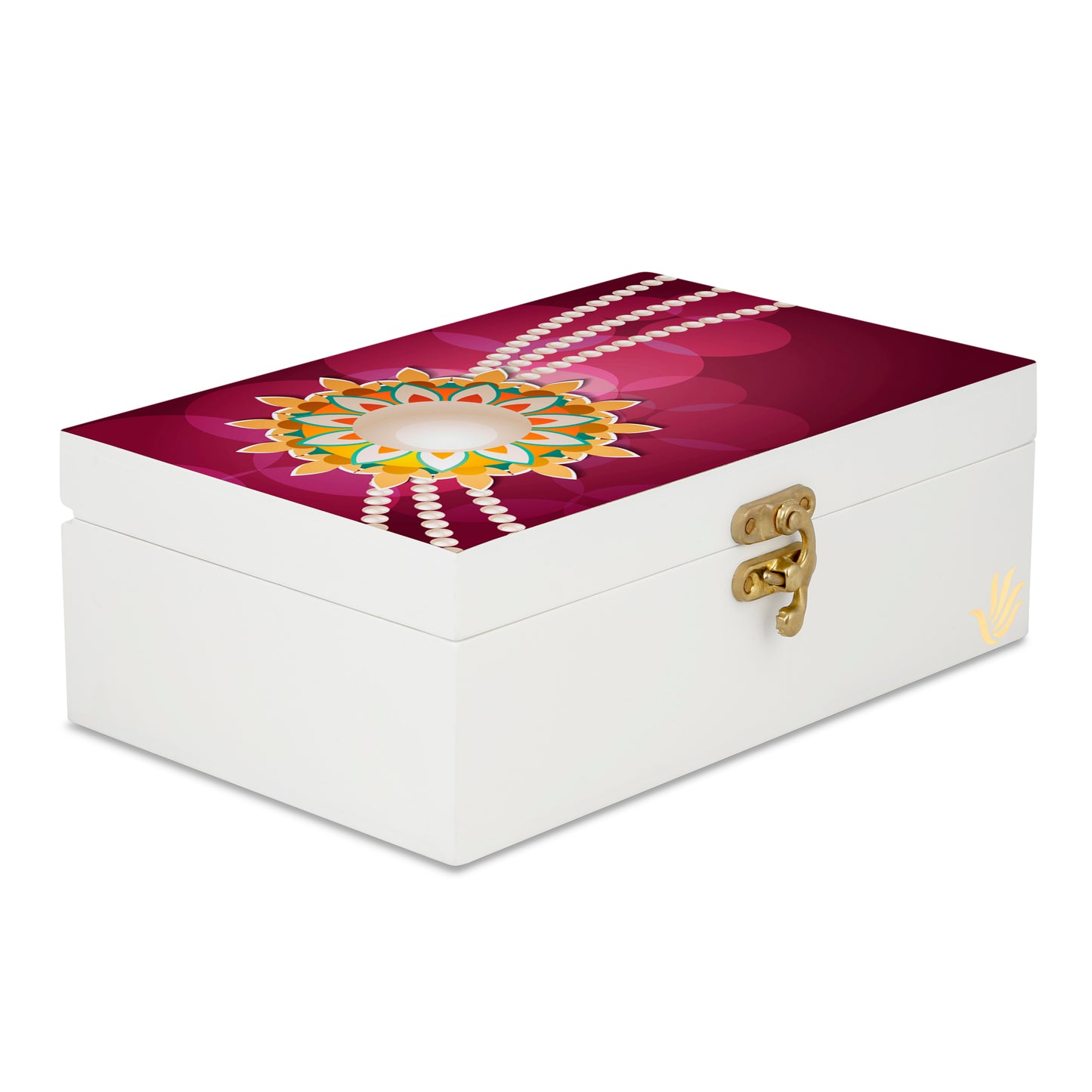 Rakhi Pearl Gift Box-M