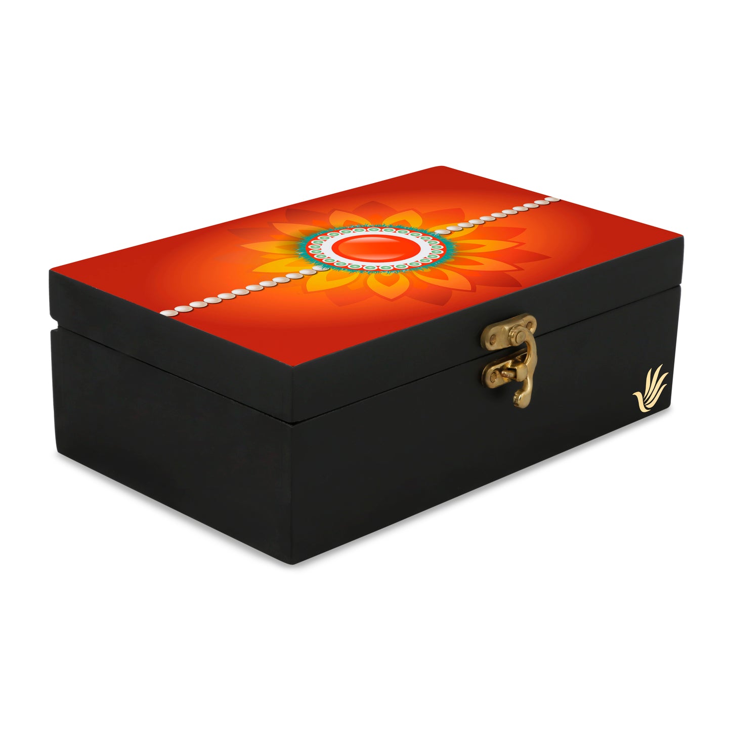 Rakhi Pearl Gift Box-M
