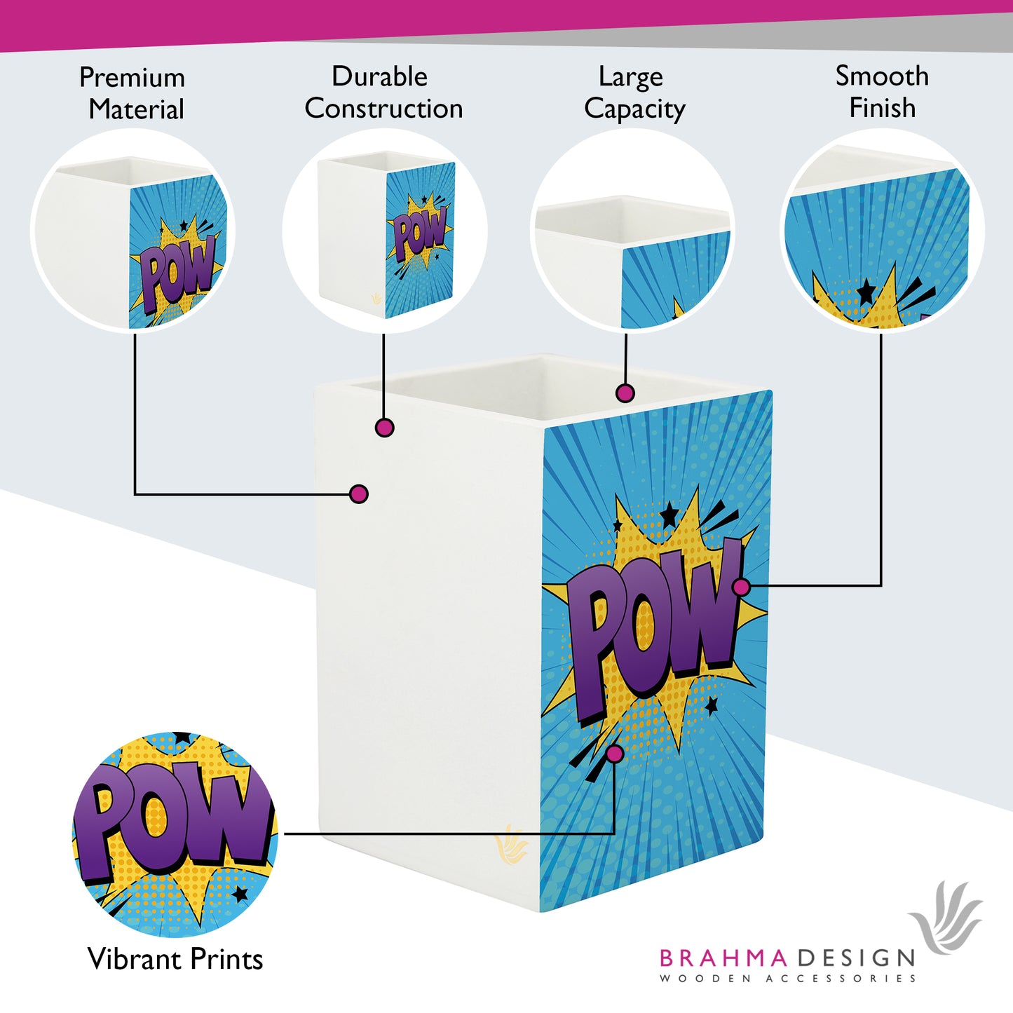 Comic Boom Pen Stand