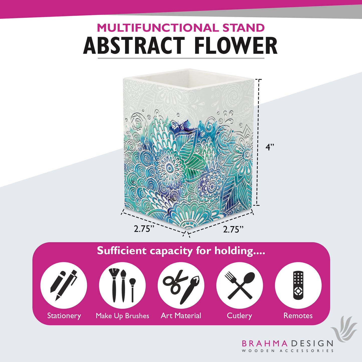 Abstract Flr Pen Stand