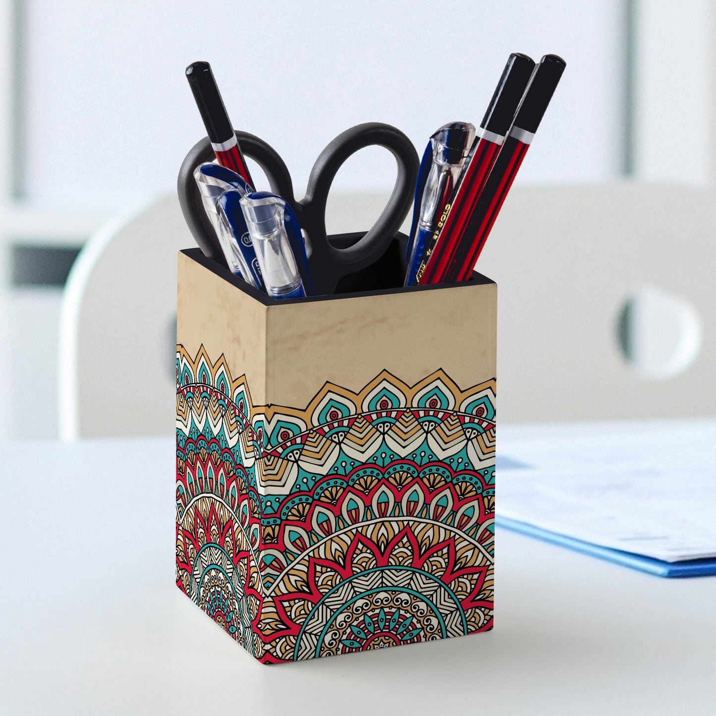 MandalVntg2 Pen Stand