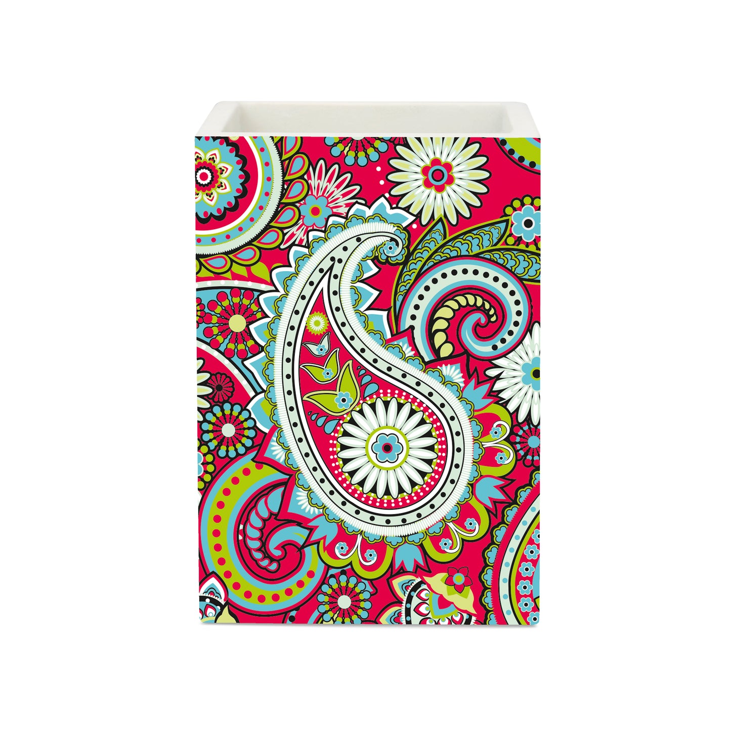 Pink Paisley Pen Stand