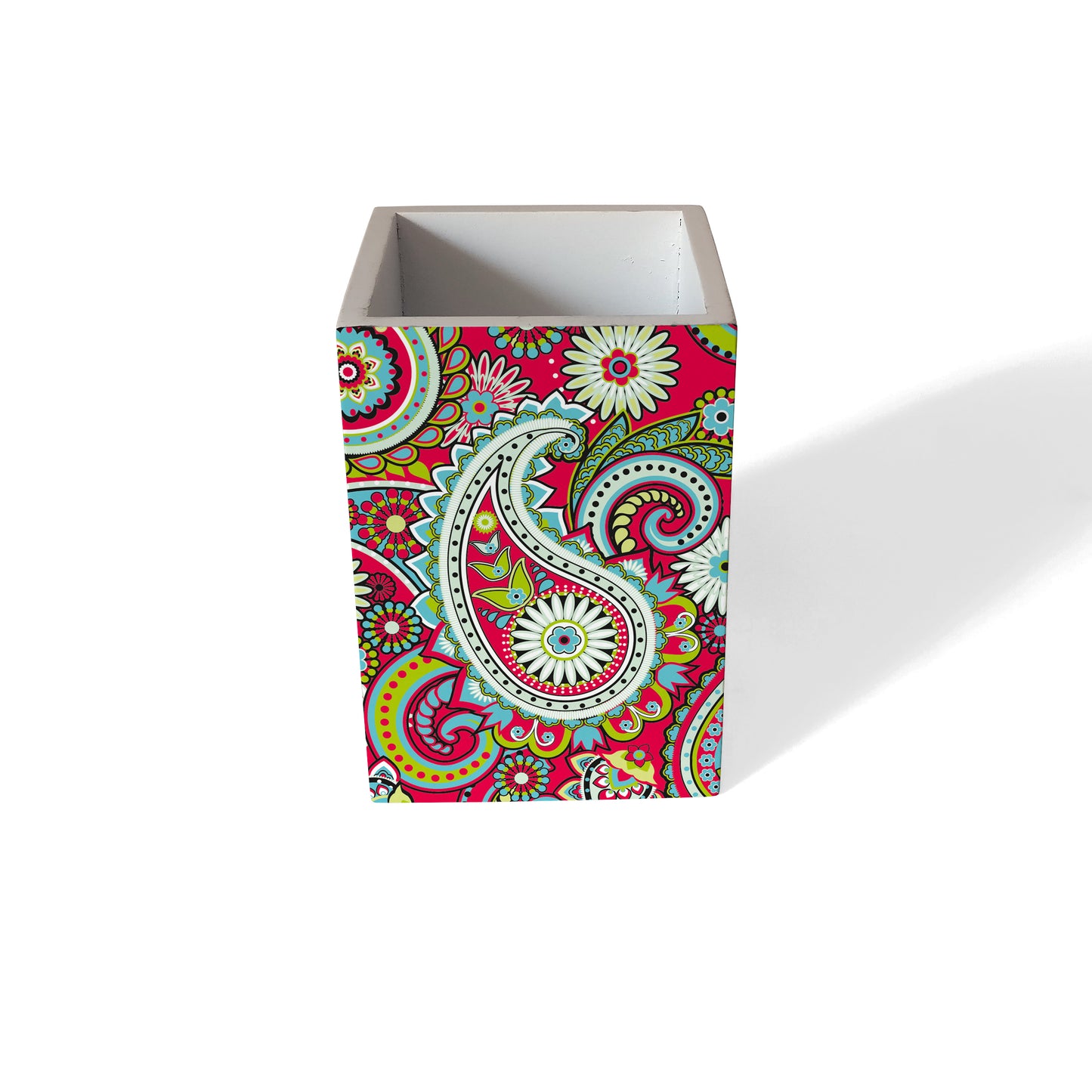 Pink Paisley Pen Stand