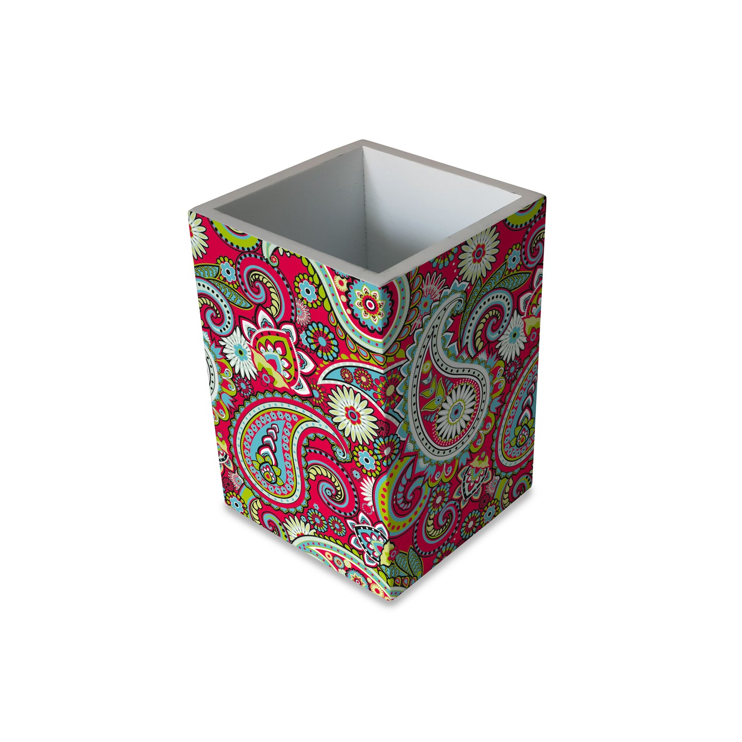 Pink Paisley Pen Stand