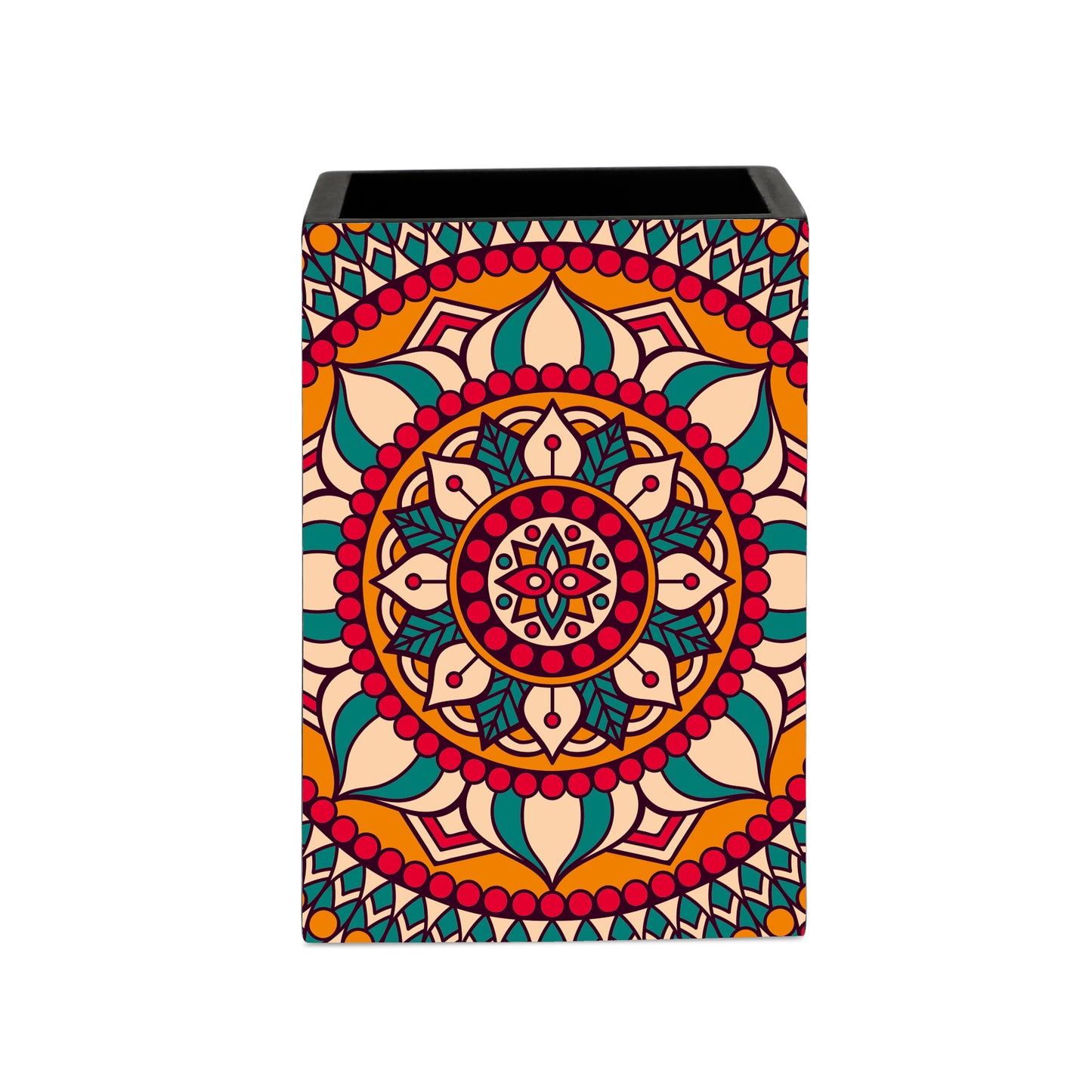 Red Mandala Pen Stand