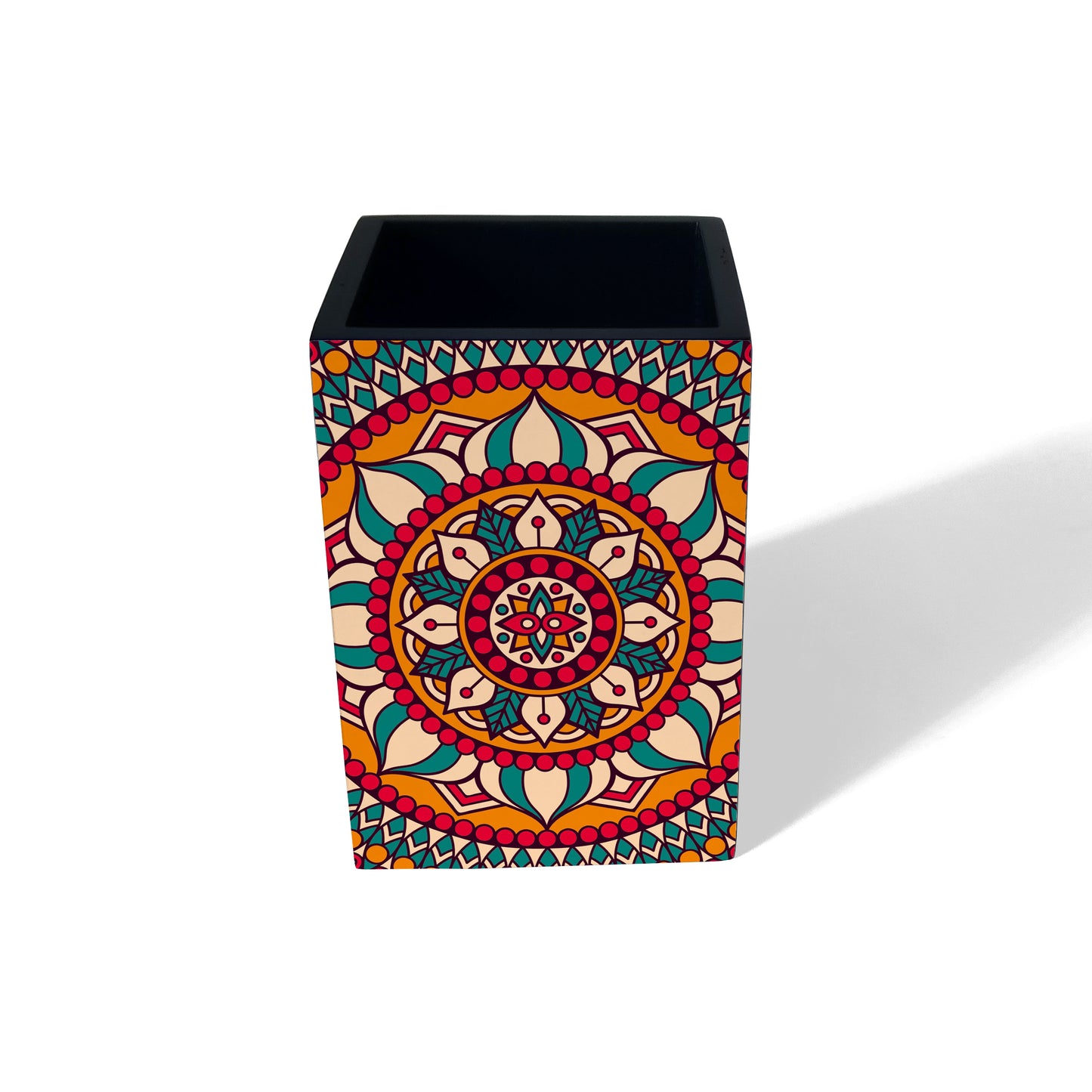 Red Mandala Pen Stand