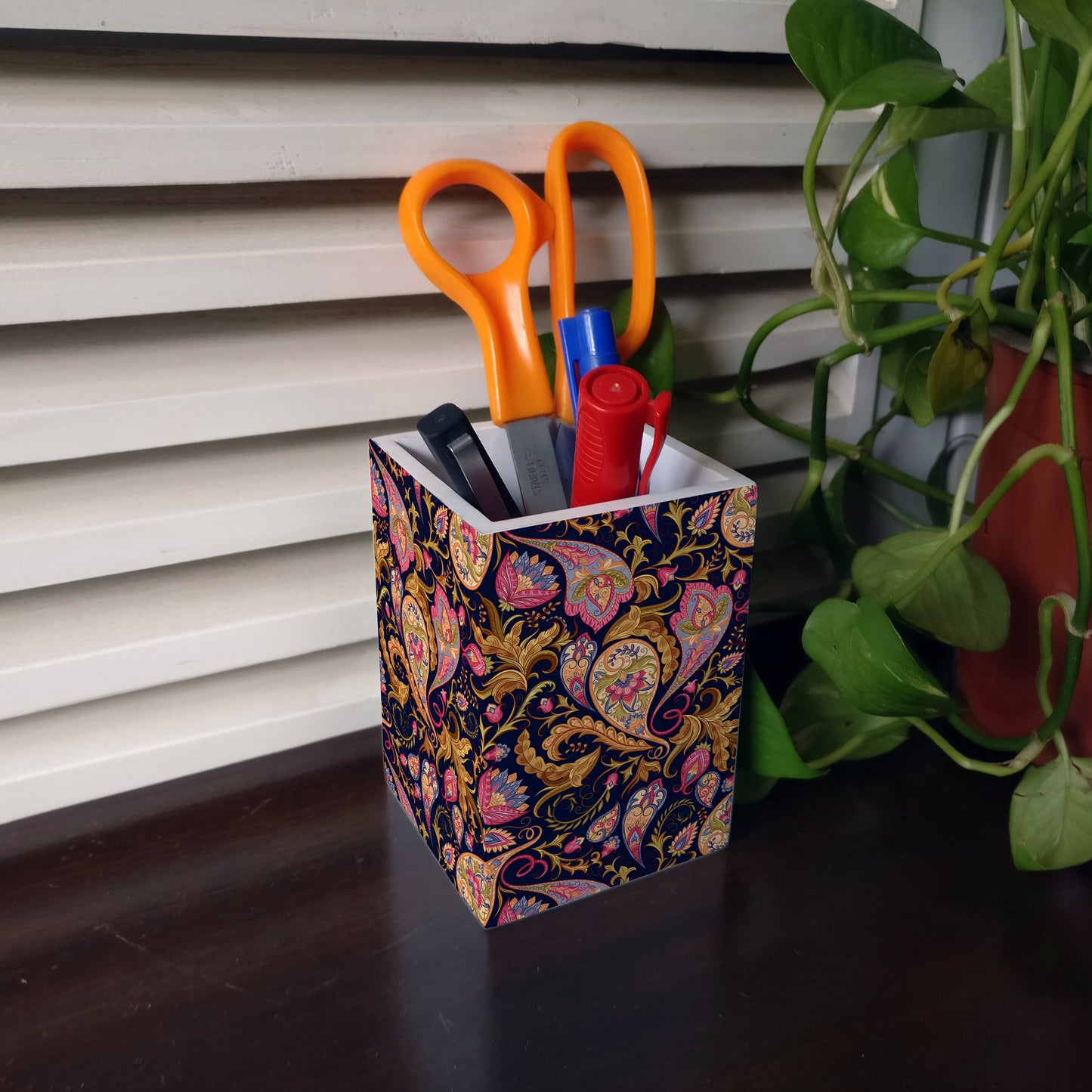 Sameera Navy Pen Stand