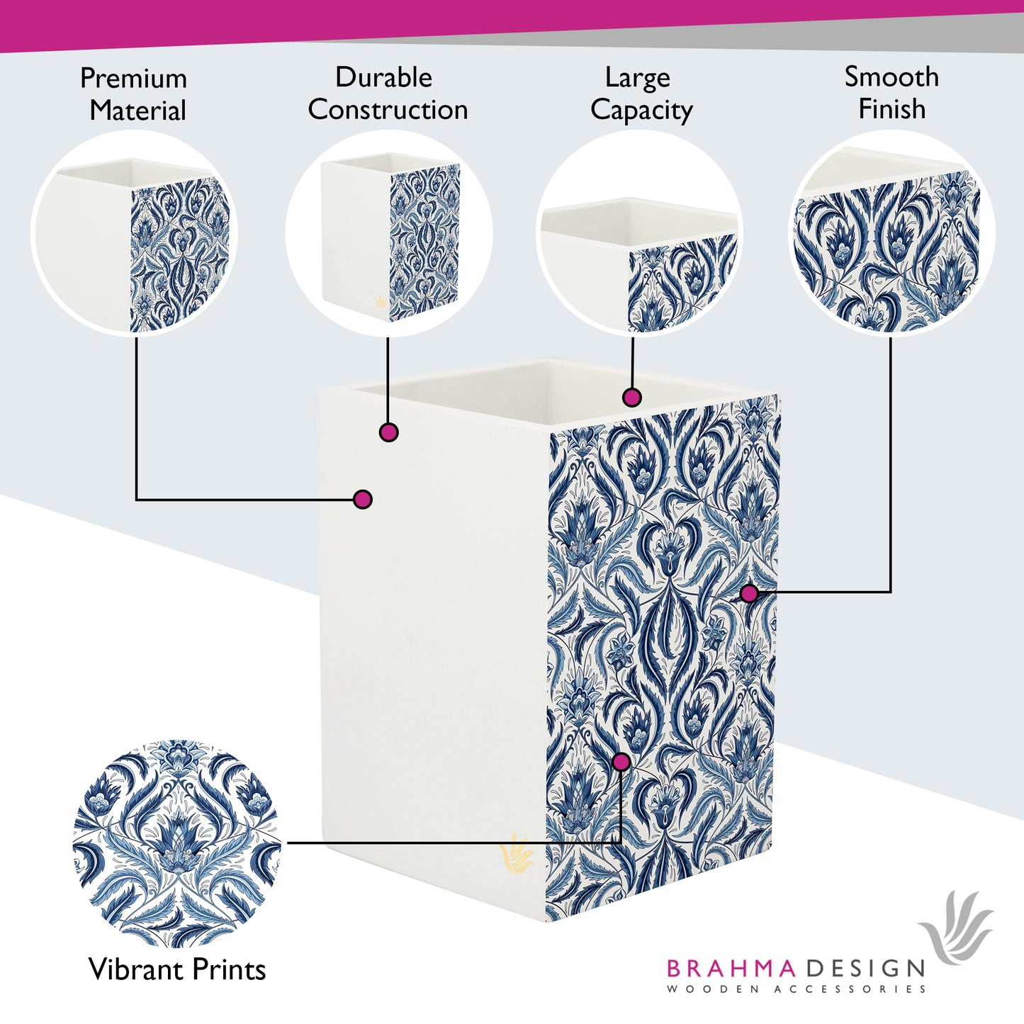 Liena Blue Pen Stand