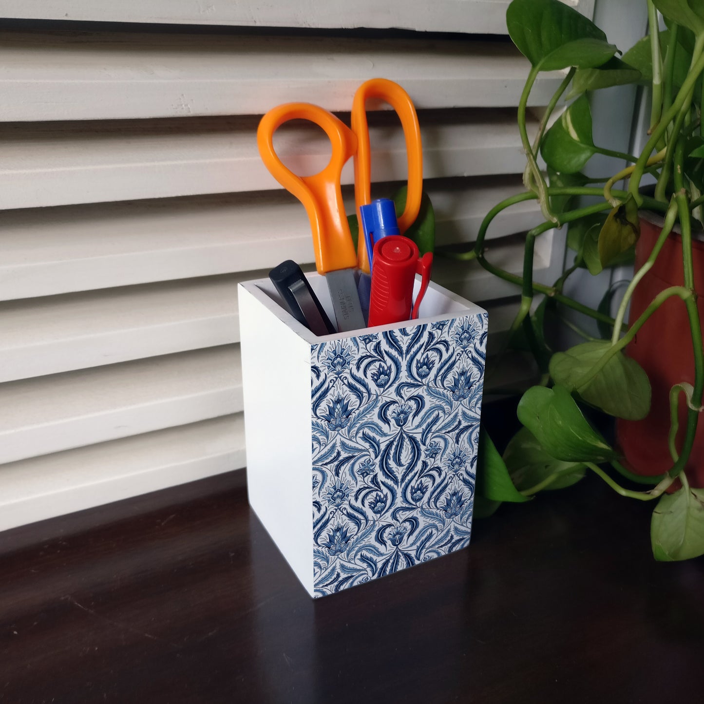 Liena Blue Pen Stand