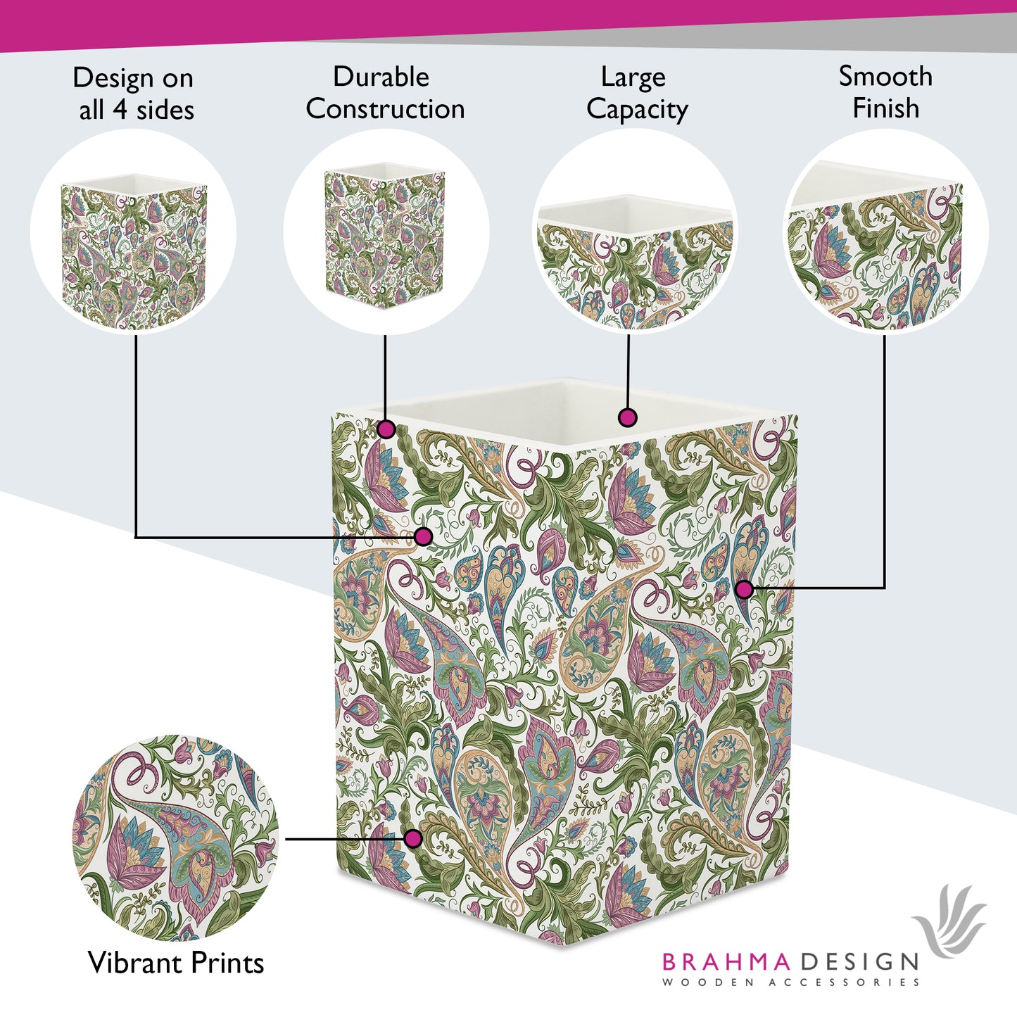 Sameera White Pen Stand
