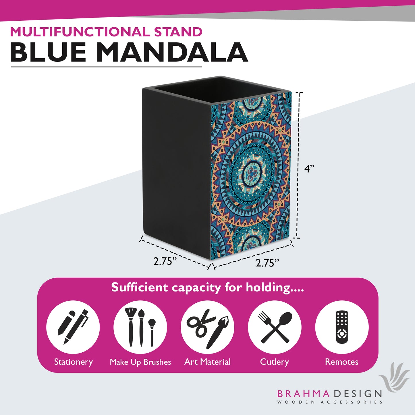 BlueMandala Pen Stand