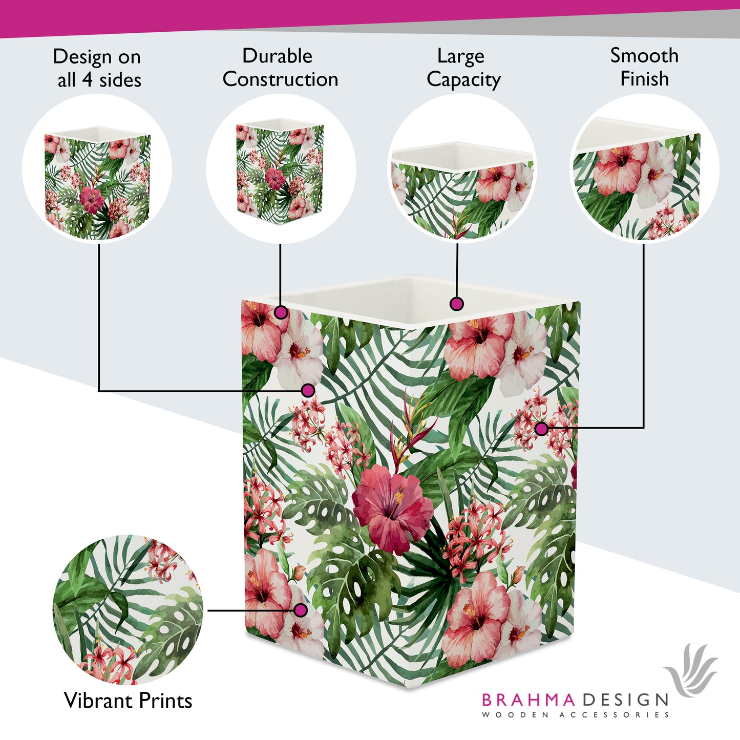 Trop Hibiscus Pen Stand