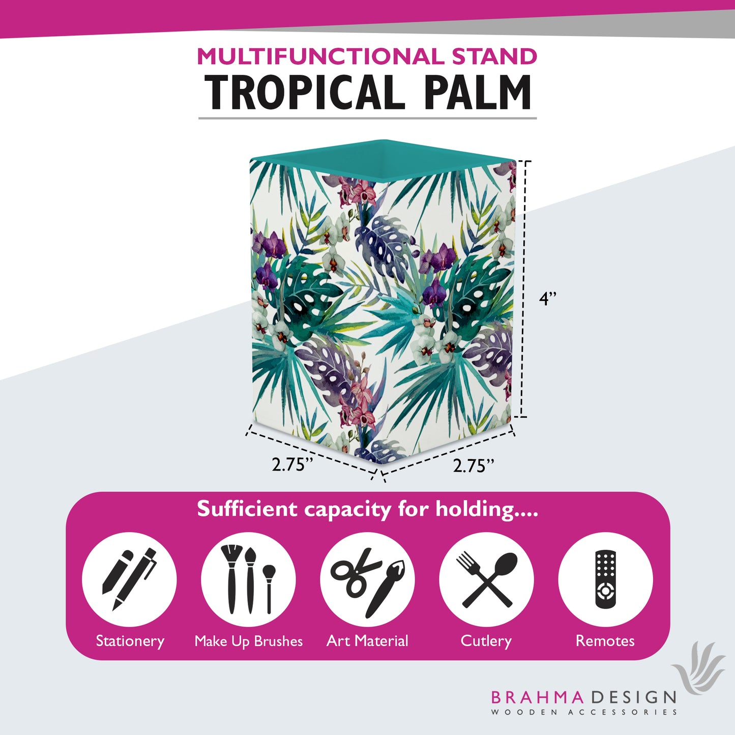 Trop Palms Pen Stand