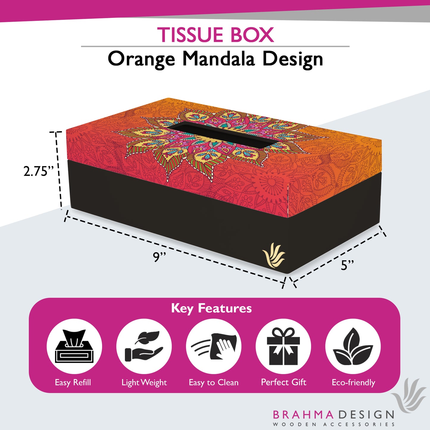 OrangeMandal Tissue Box