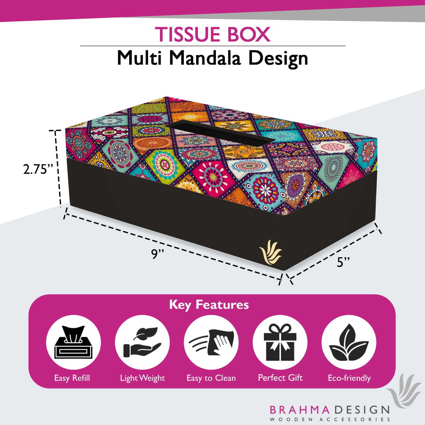 MultiMandala Tissue Box