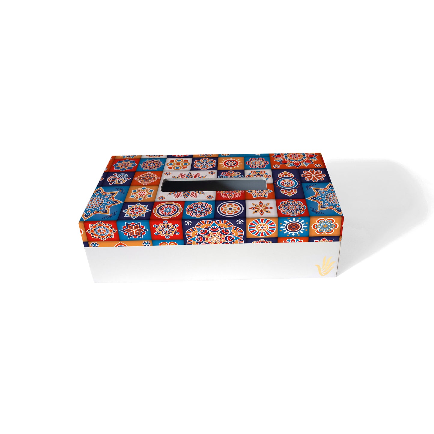 Floral Tiles Tissue Box