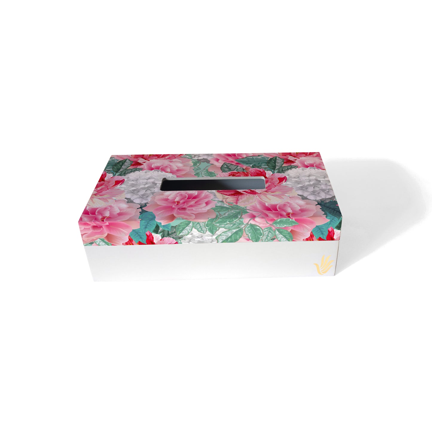 Red Chrys Tissue Box