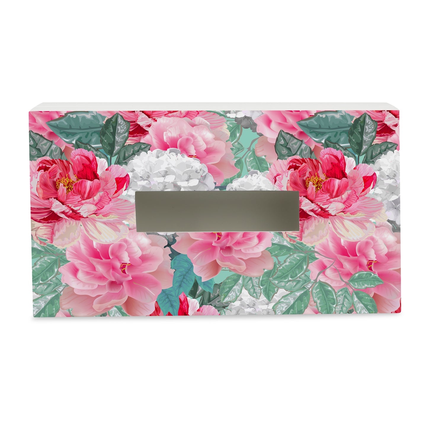 Red Chrys Tissue Box