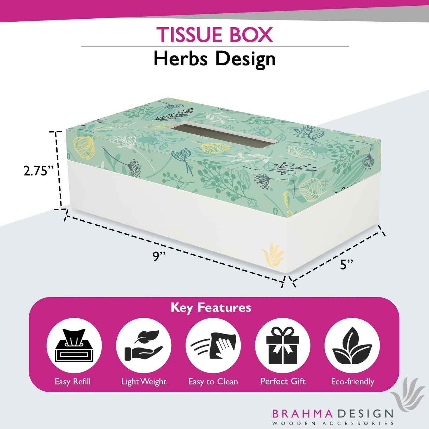 Herbs Tissue Box