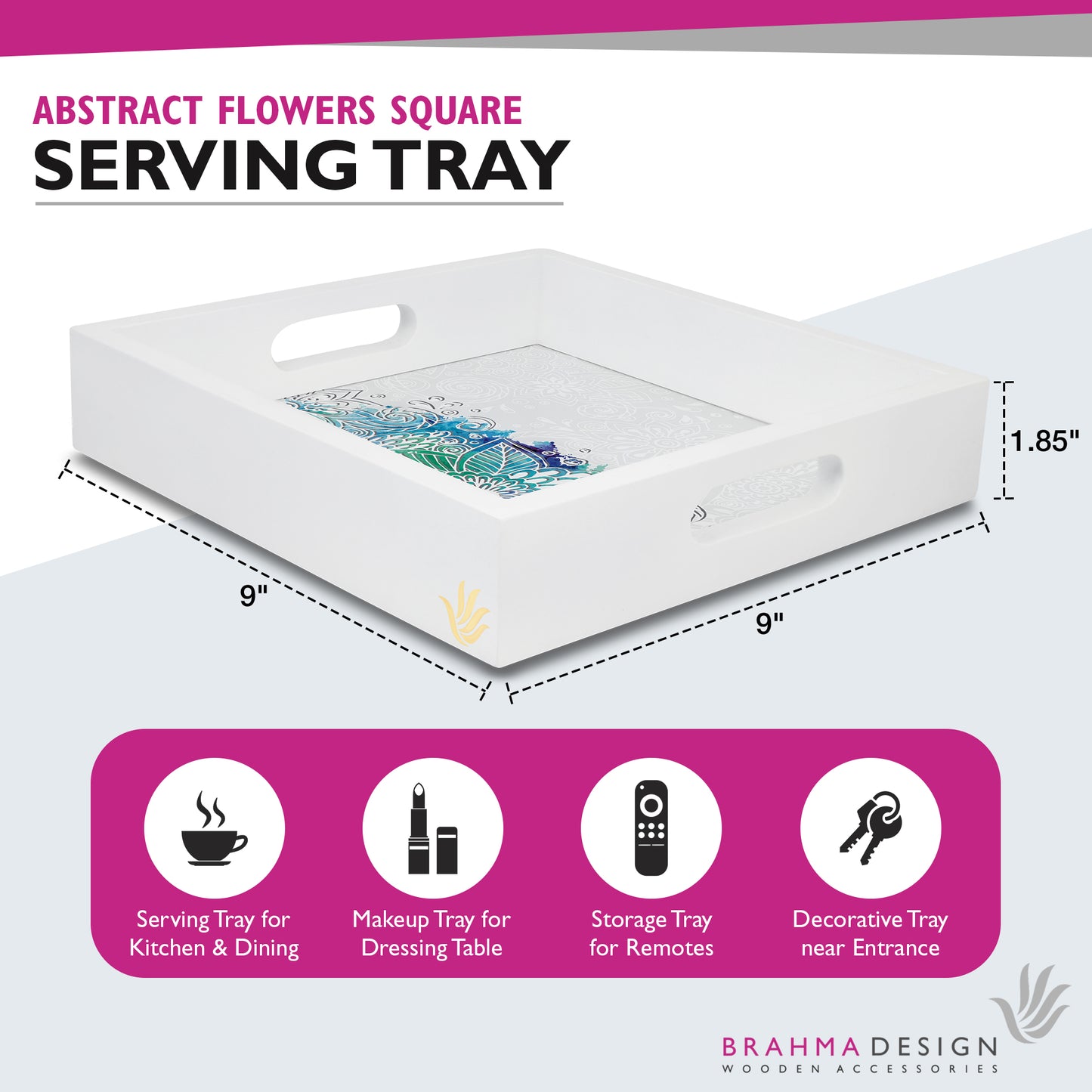 Abstract Flr Sq Tray